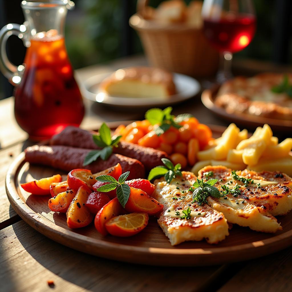 Spanish Delight: Colorful Tapas Platter