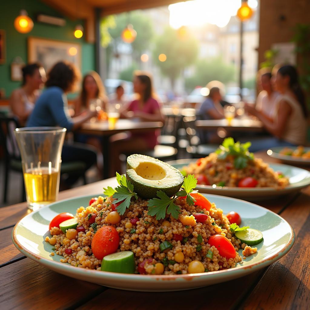 Spiced Lentil and Quinoa Salad with Citrus Vinaigrette