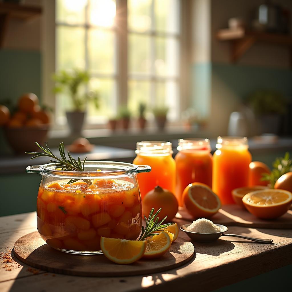 Sun-Kissed Citrus & Rosemary Preserves