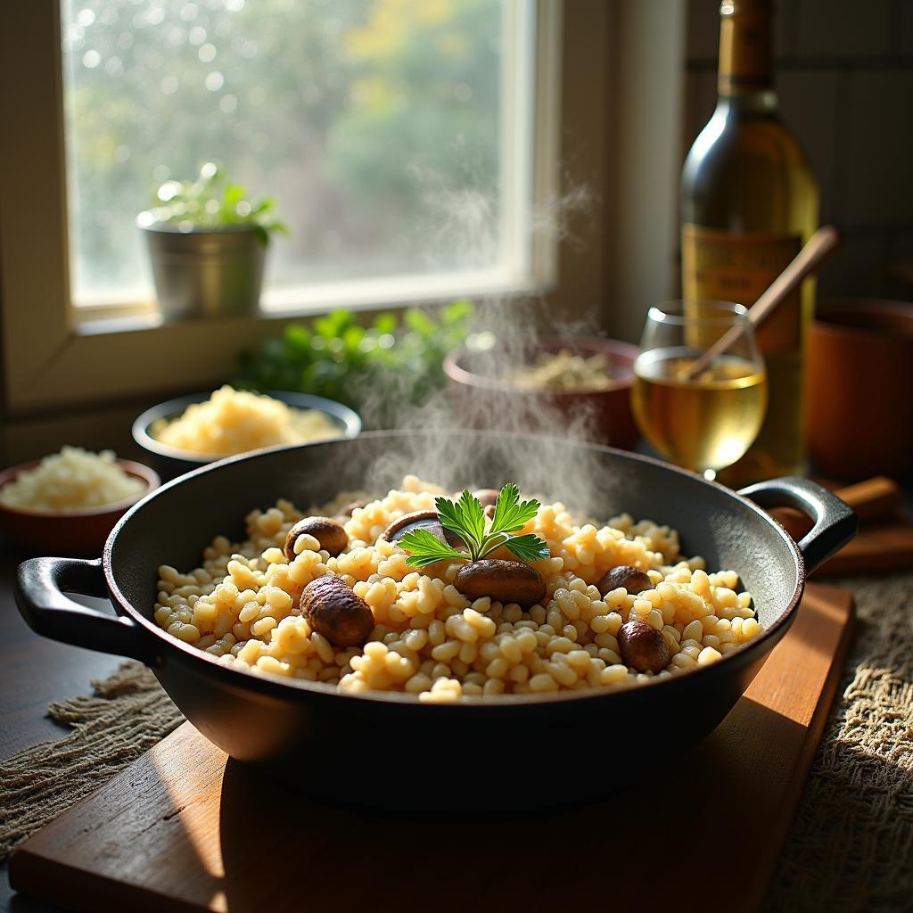 Umami-Infused Mushroom Risotto