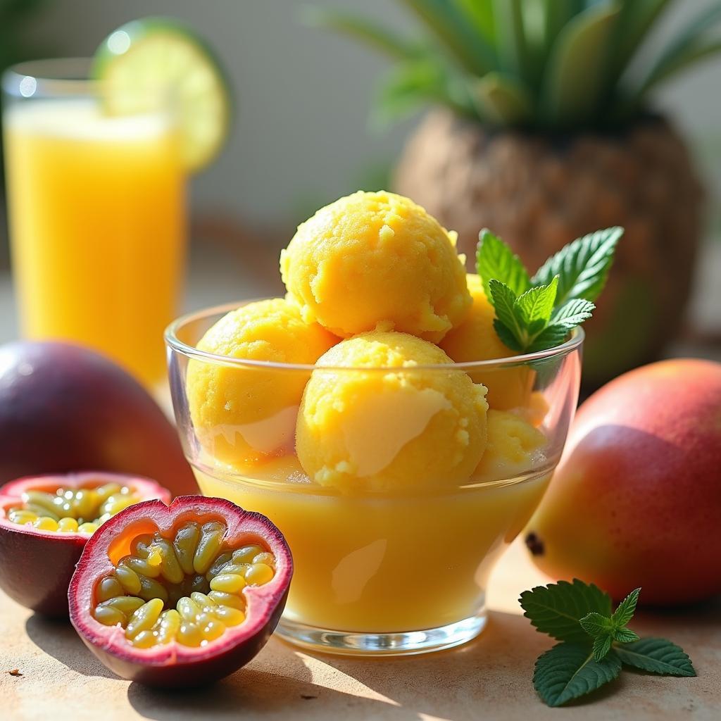 Exotic Mango & Passionfruit Sorbet