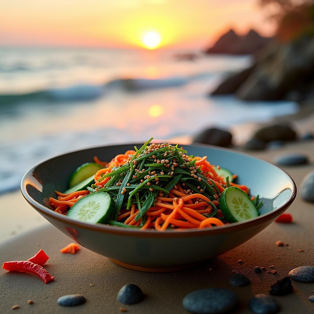 Umami-Infused Seaweed Salad with Citrus Vinaigrette