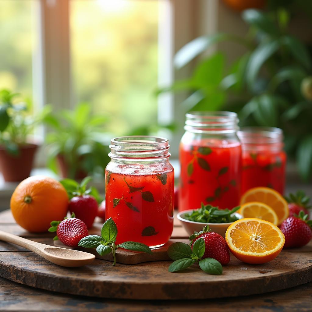 Whimsical Citrus Basil Preserves