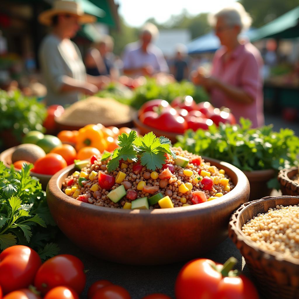 Spiced Kidney Bean & Quinoa Salad with Citrus Vinaigrette