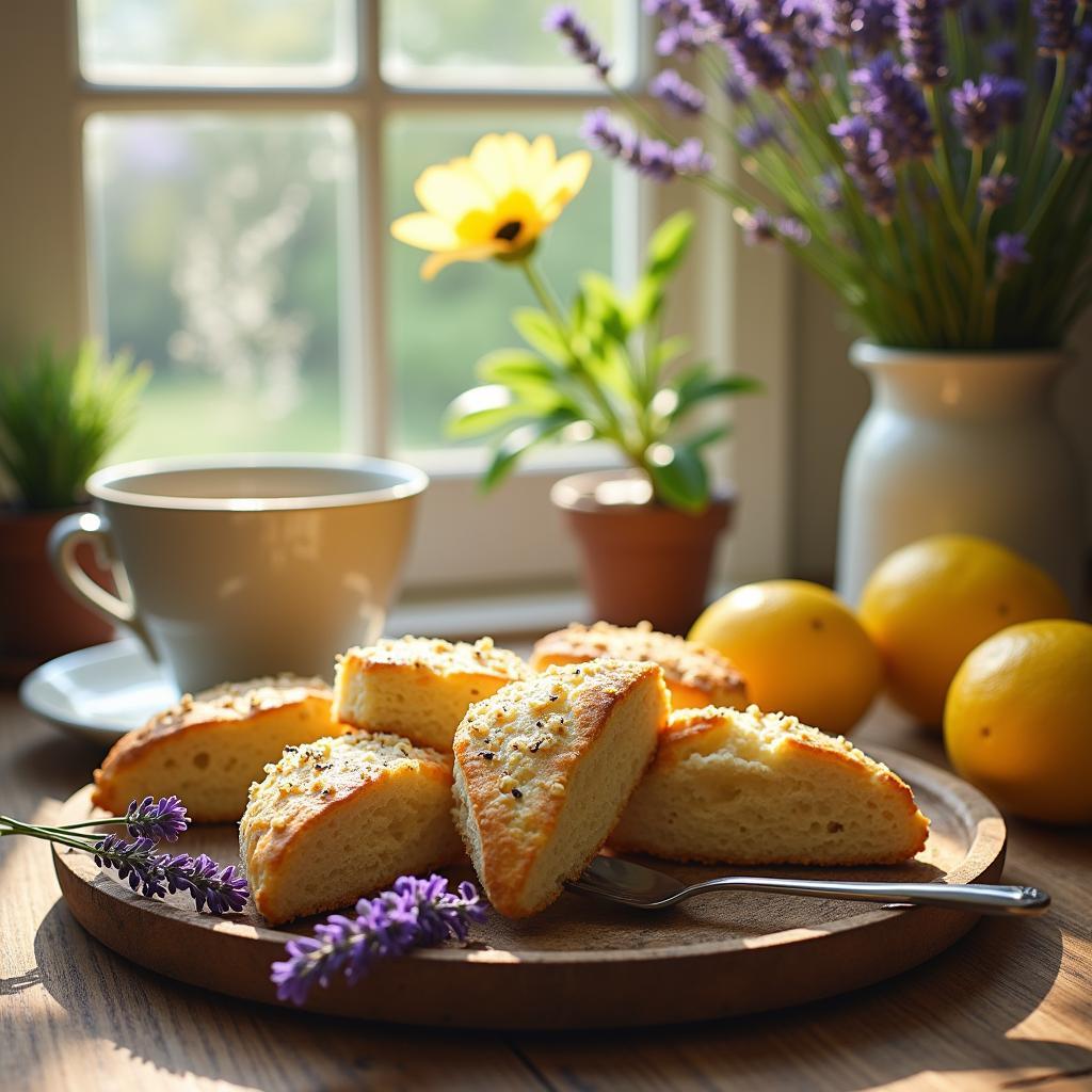 Honey Lavender Lemon Scones