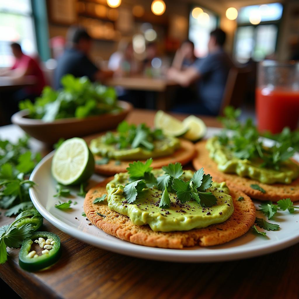 Herbed Quinoa Flatbreads with Spicy Avocado Spread