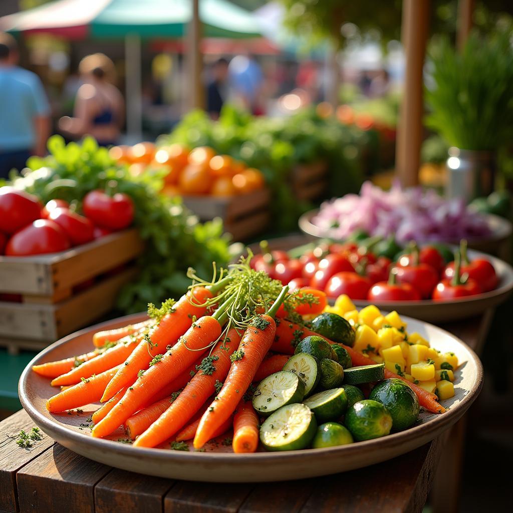 Rainbow Roasted Vegetable Medley with Herb Drizzle