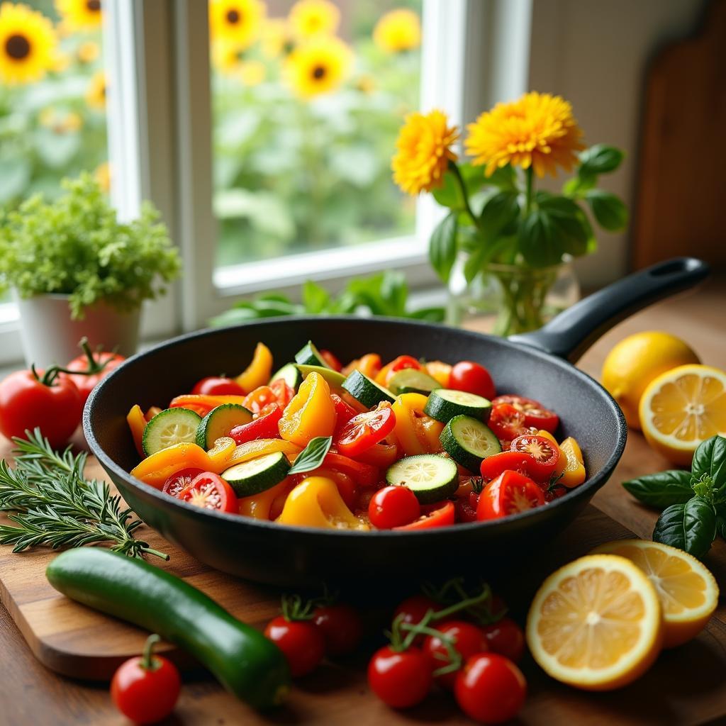 Garden Medley Sautés with Zesty Citrus Drizzle