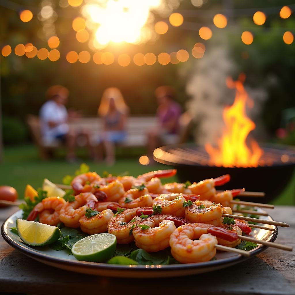 Spiced Citrus Grilled Shrimp Skewers