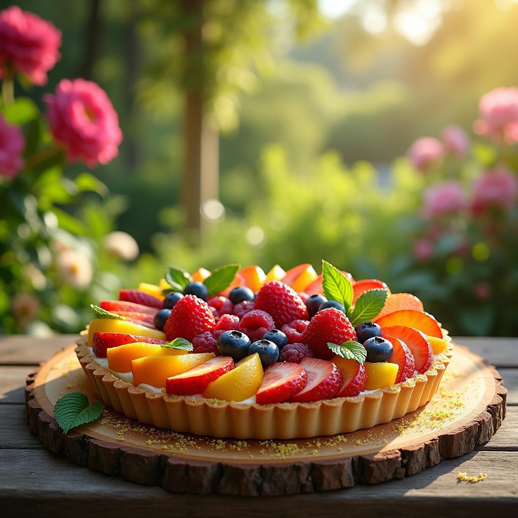 Whimsical Fruit Medley Tart