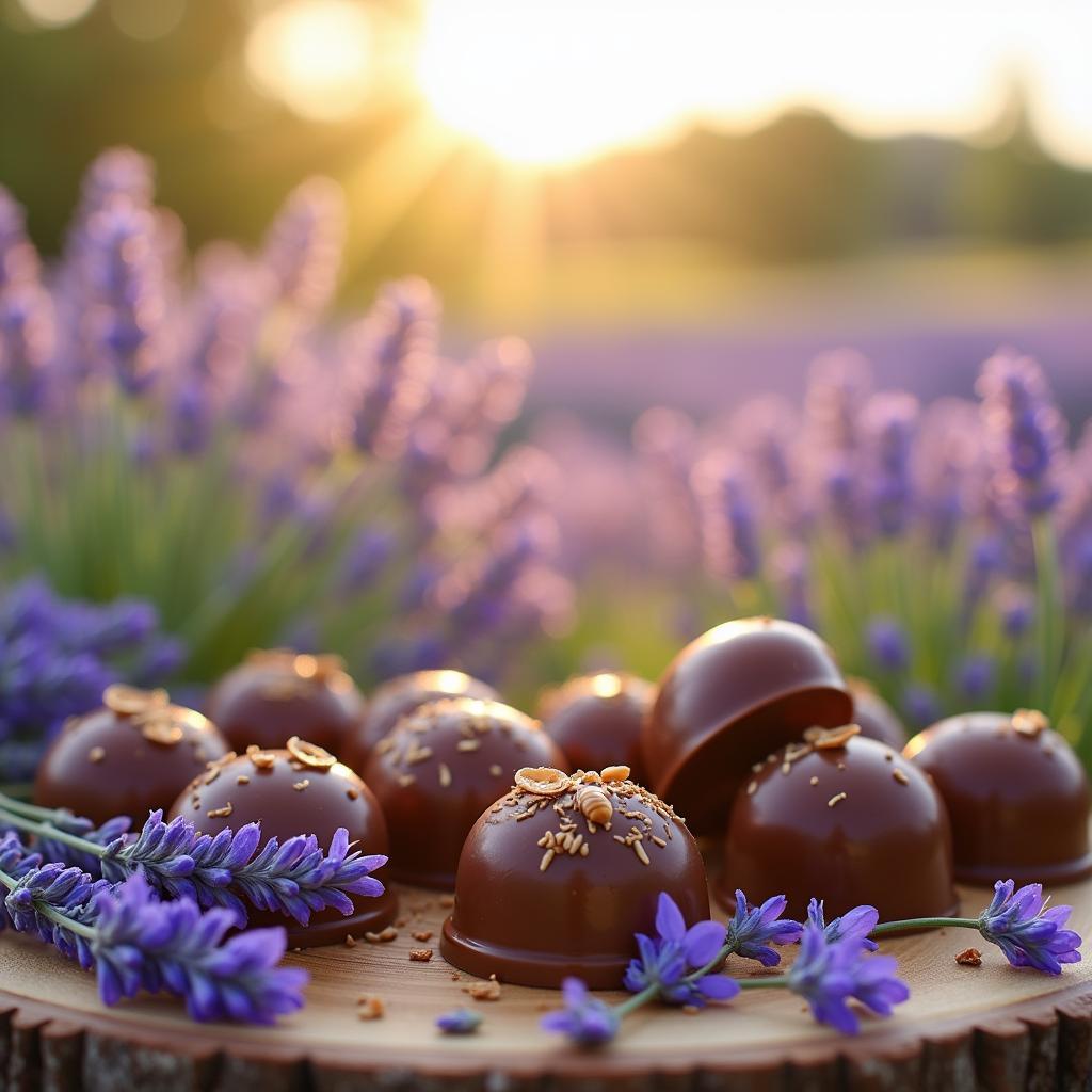 Exquisite Lavender Honey Chocolates