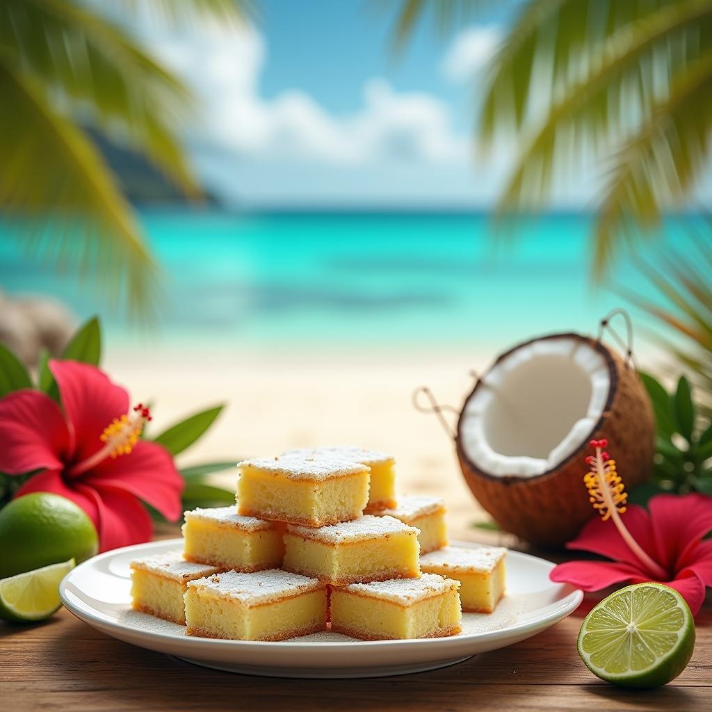 Exquisite Coconut-Lime Blondies