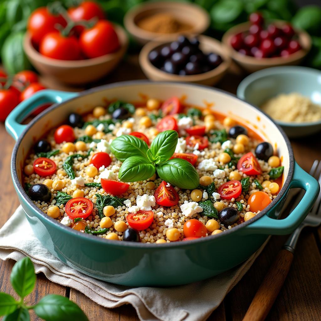 Whimsical Mediterranean Quinoa Casserole