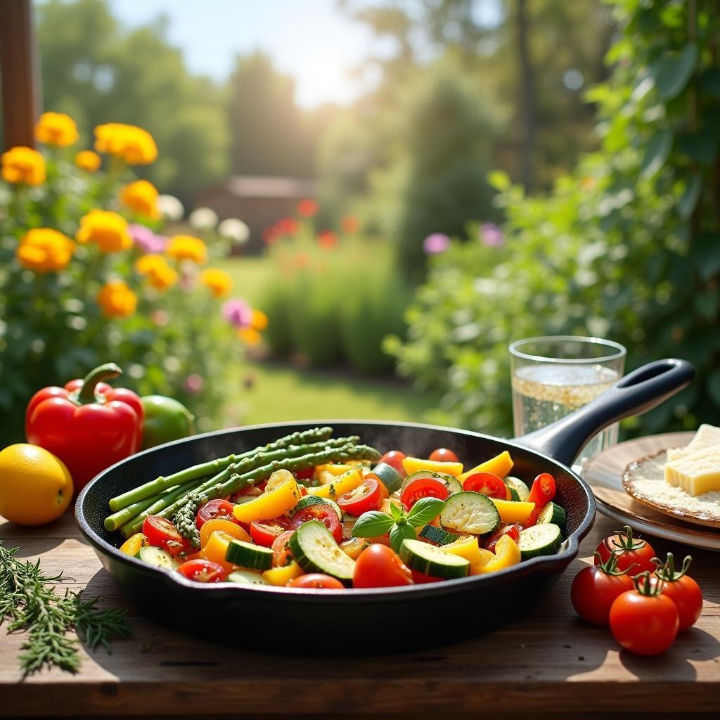 Colorful Garden Vegetable Sautés with Citrus Zest