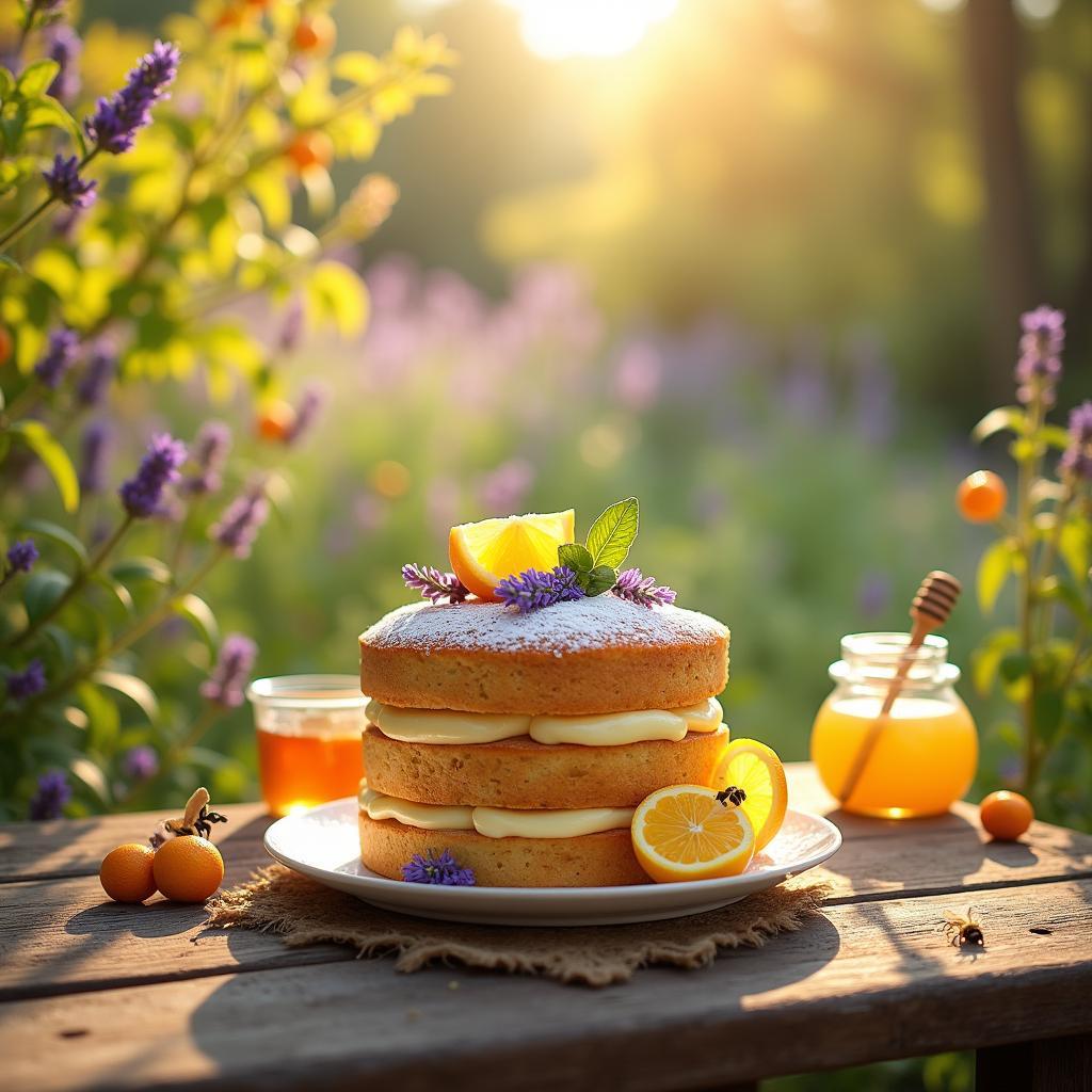 Lavender Honey Citrus Cake