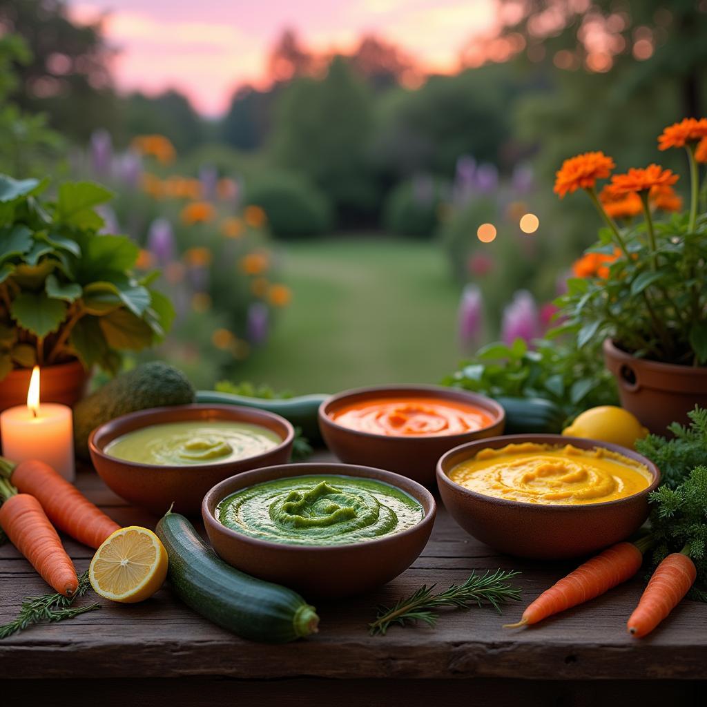 Whimsical Vegetable Purees: A Garden Symphony