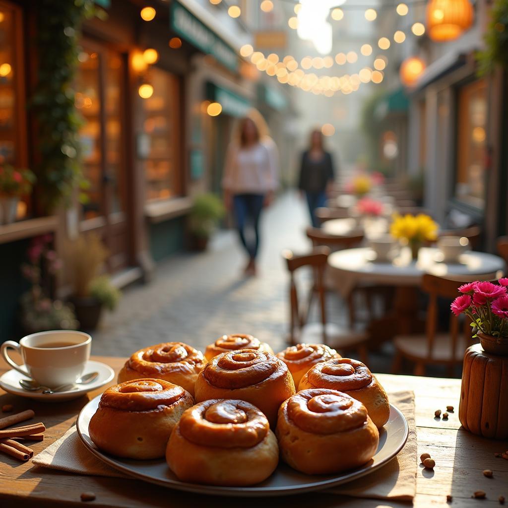 Whimsical Cardamom Cinnamon Rolls with Maple Glaze