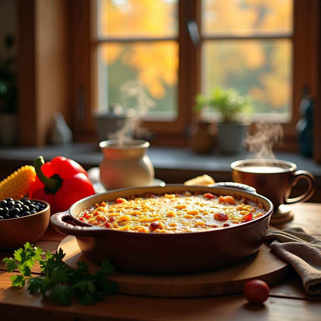 Hearty Quinoa and Black Bean Casserole