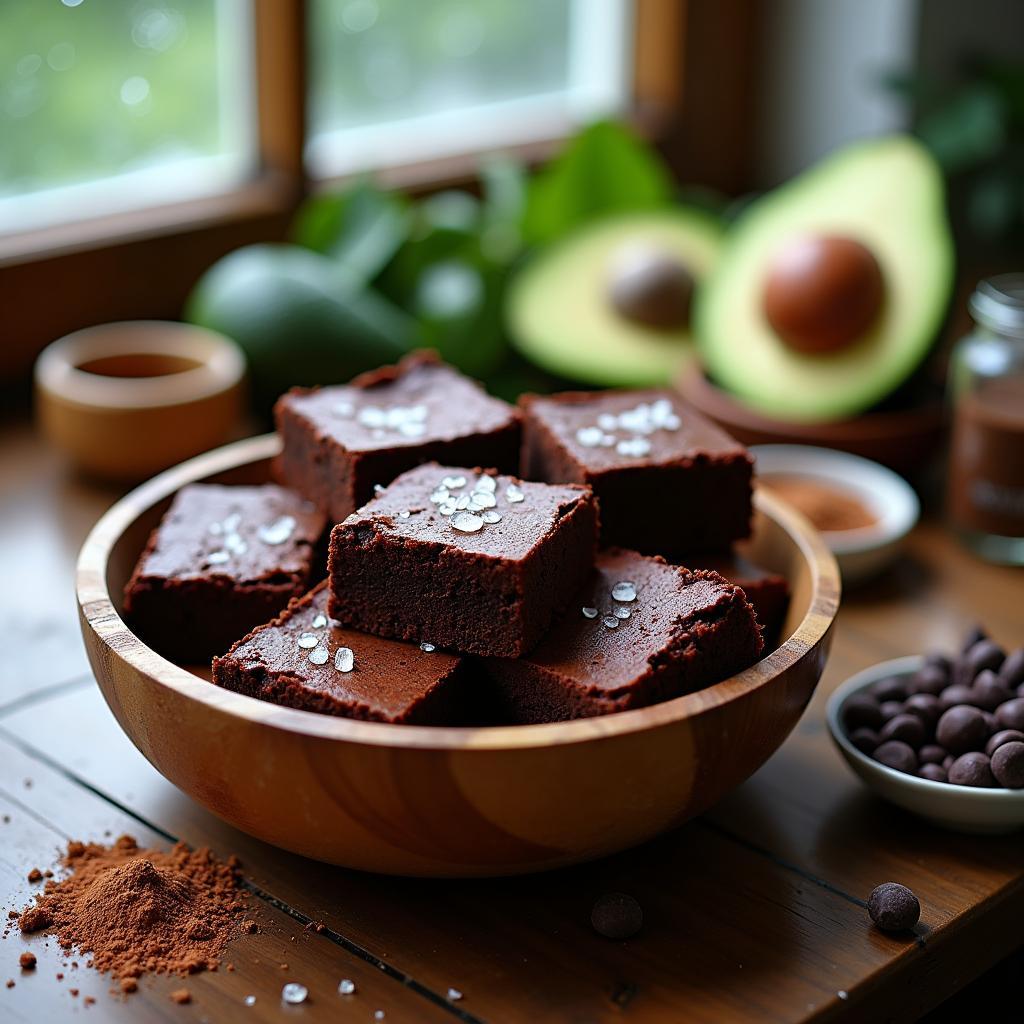 Chocolate Avocado Brownies with Sea Salt