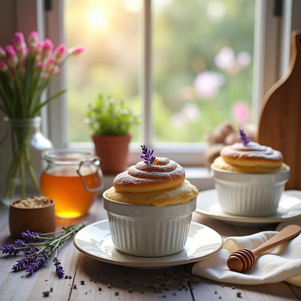 Lavender and Honey Soufflé As I stood in my sunlit…