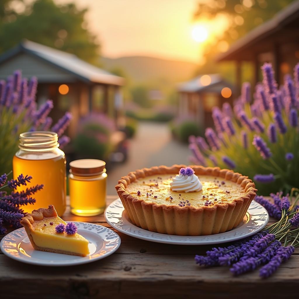 Whimsical Lavender Honey Pie