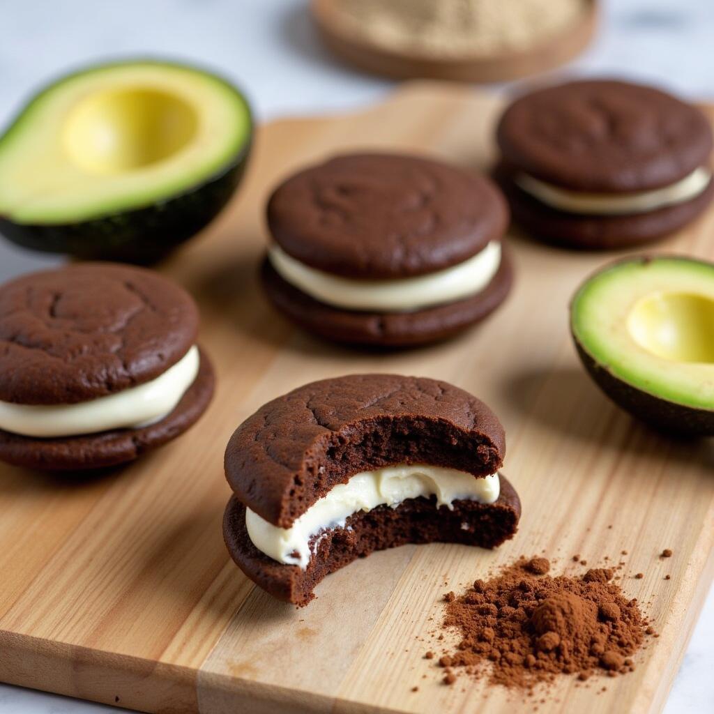 Superfood Whoopie Pies with Avocado Chocolate Cream