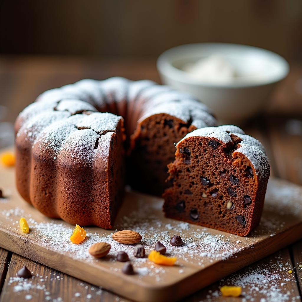 Chocolate-Infused Sweetbread with Citrus Zest and Almond Crunch 3 cups…