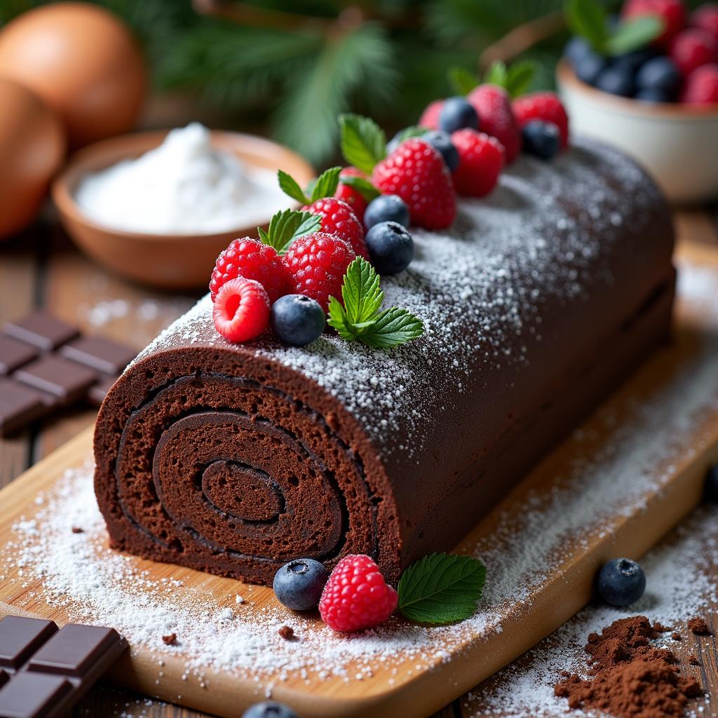 Decadent Chocolate Yule Log