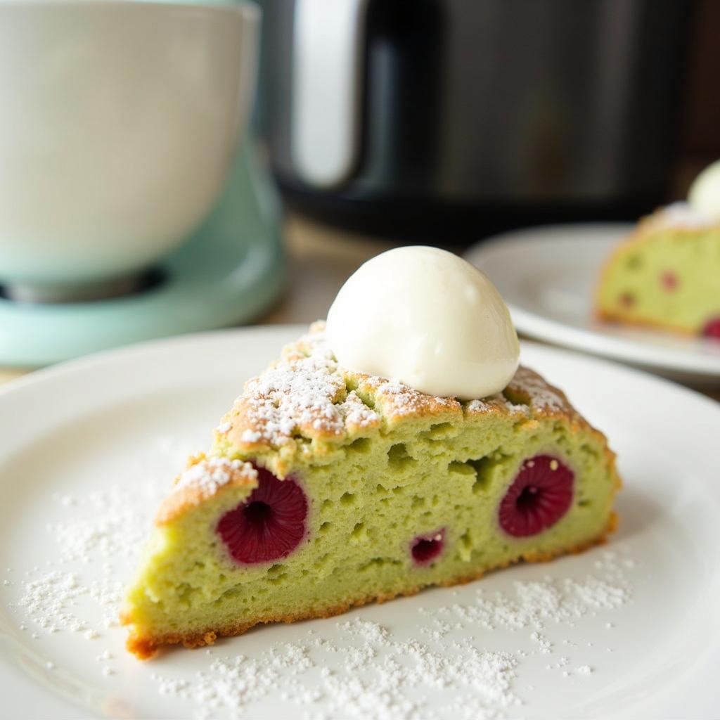 Whimsical Matcha & Raspberry Drop Scones