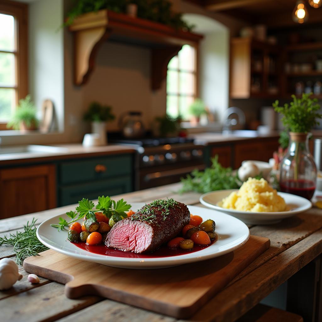 Heavenly Herb-Infused Beef Tenderloin