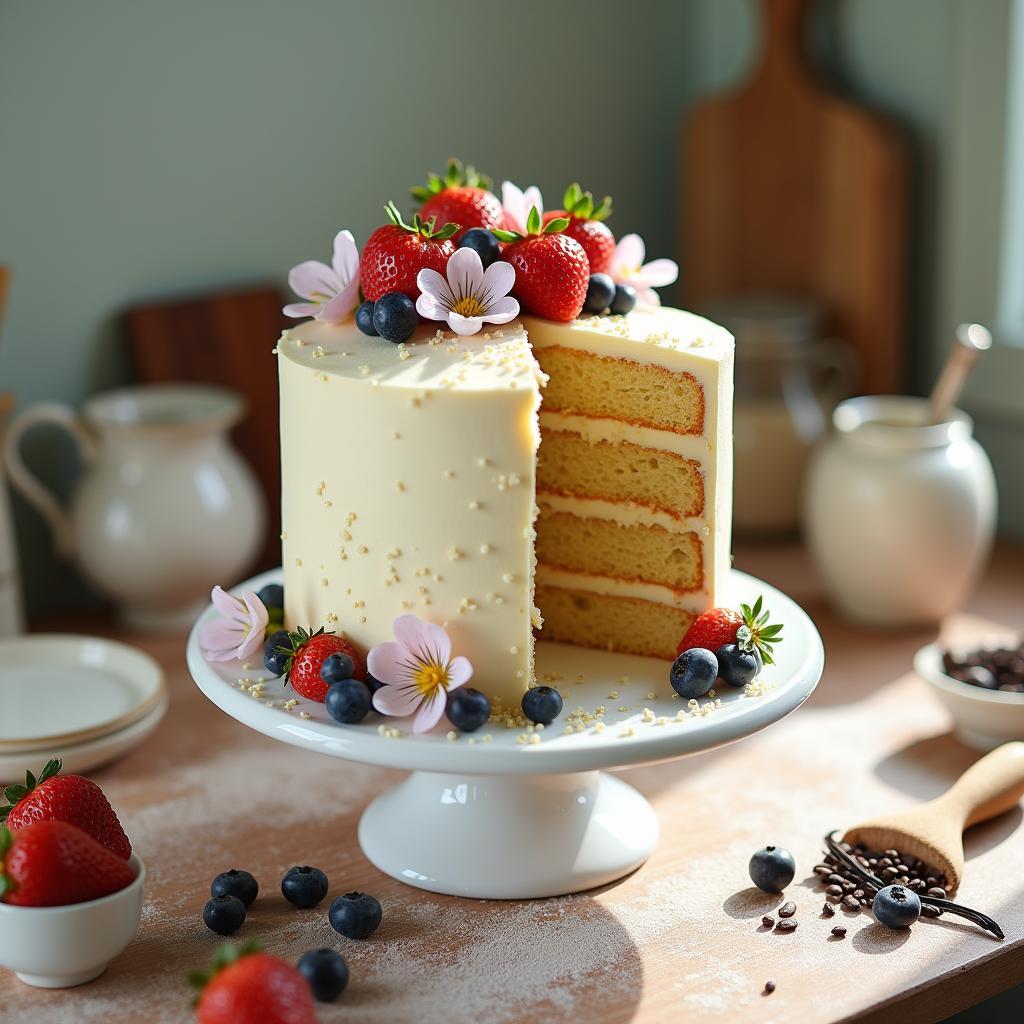 Whimsical Vanilla Bean Dream Cake