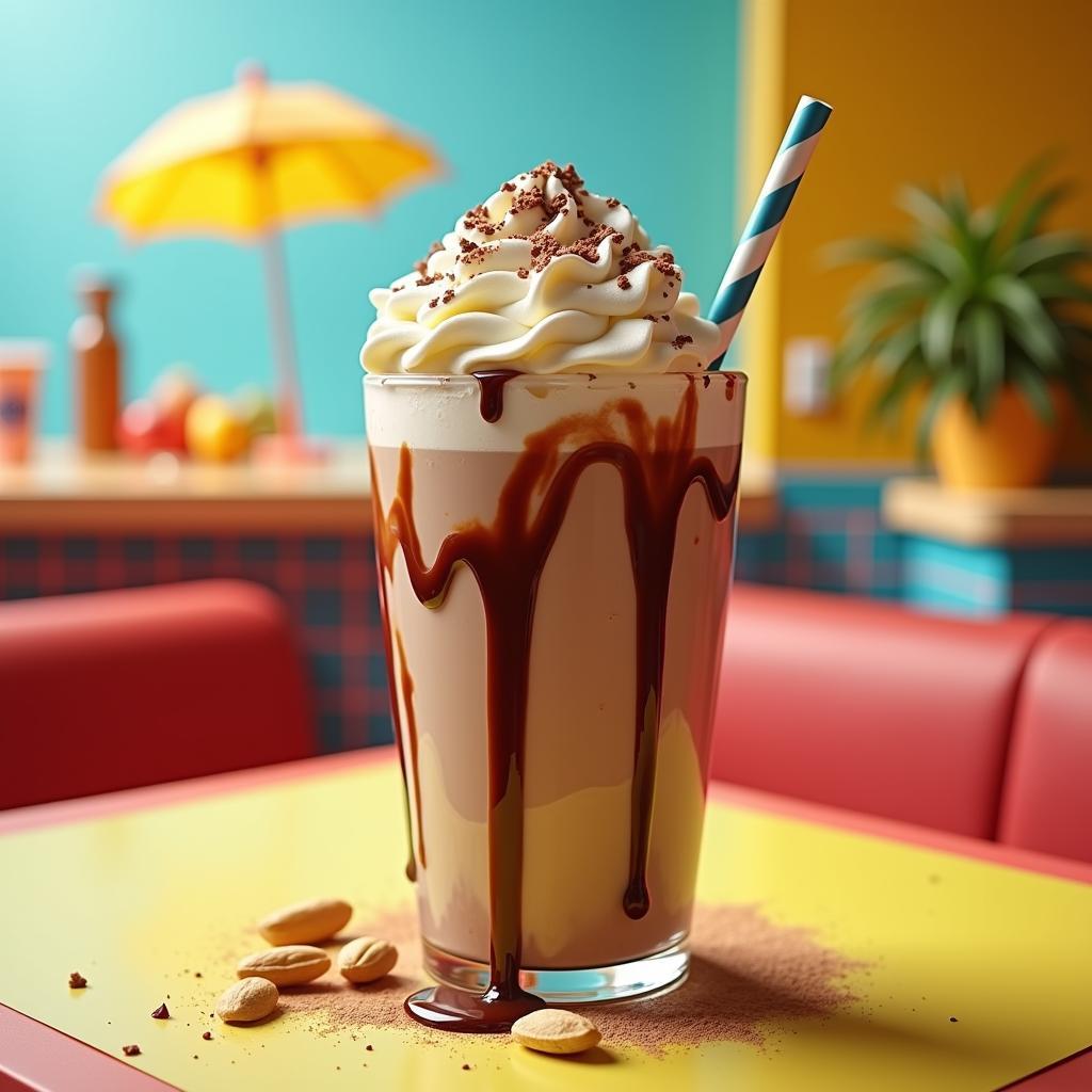 Decadent Chocolate Peanut Butter Milkshake