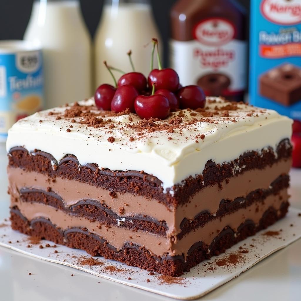 Chocolate-Cherry Icebox Cake with a Twist