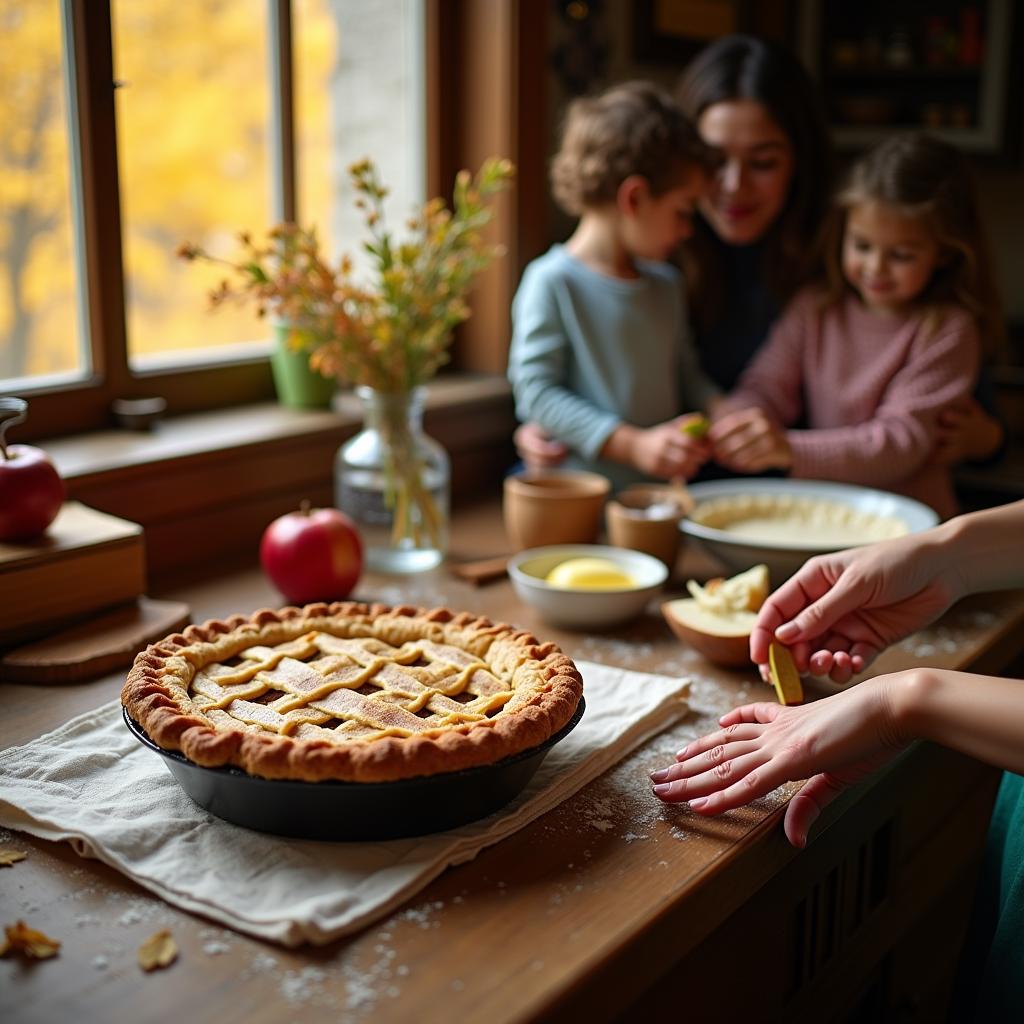 Heirloom Apple Pie Crust with a Touch of Cinnamon