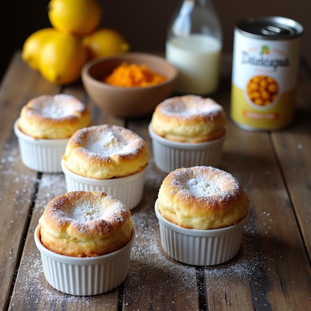 Chickpea Flour & Aquafaba Soufflé with Citrus Zest