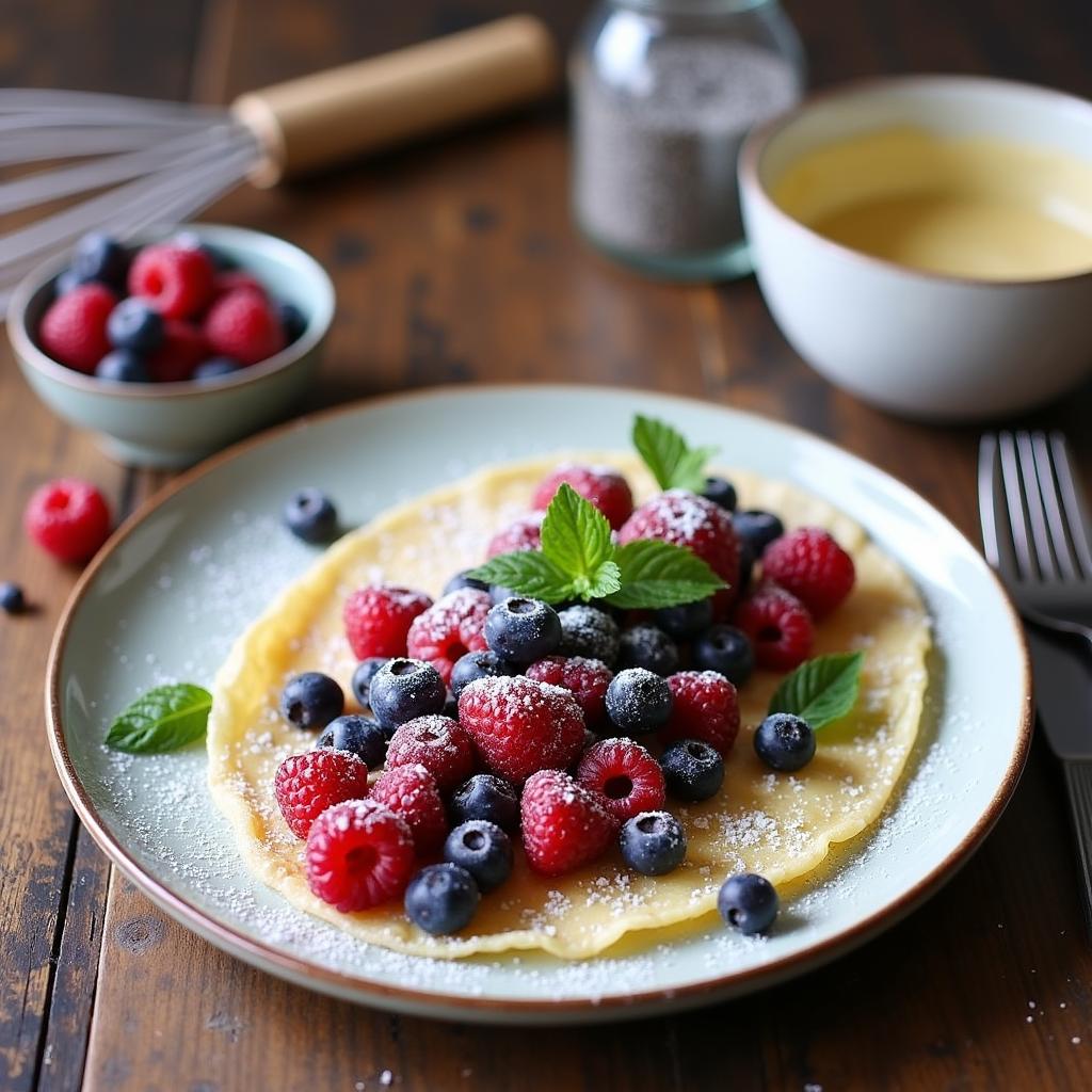 Superfood Berry Chia Crepes