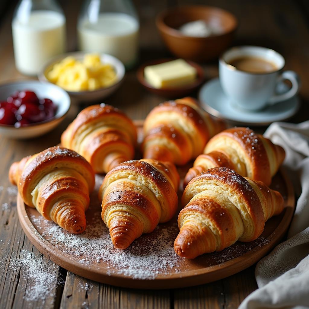 Flaky Homemade Croissants