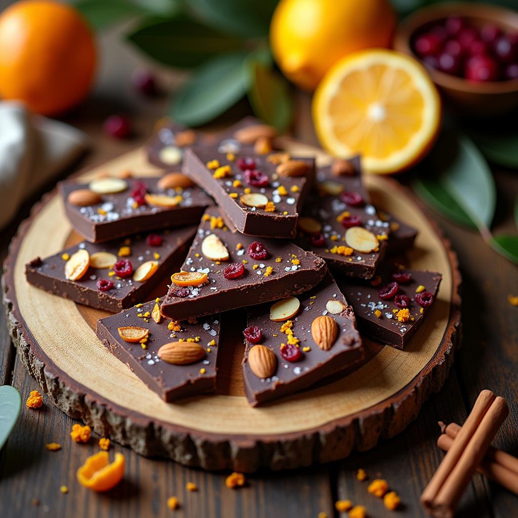 Almond Bark with Exotic Spices and Citrus Zest