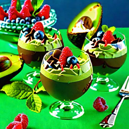 Avocado Chocolate Mousse with Coconut Whipped Cream