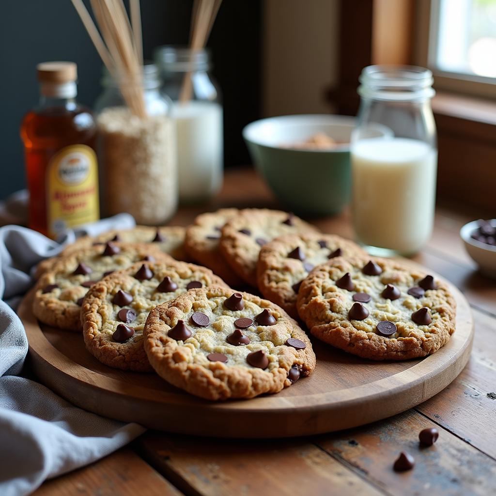 Chewy Chocolate Chip Oatmeal Cookies