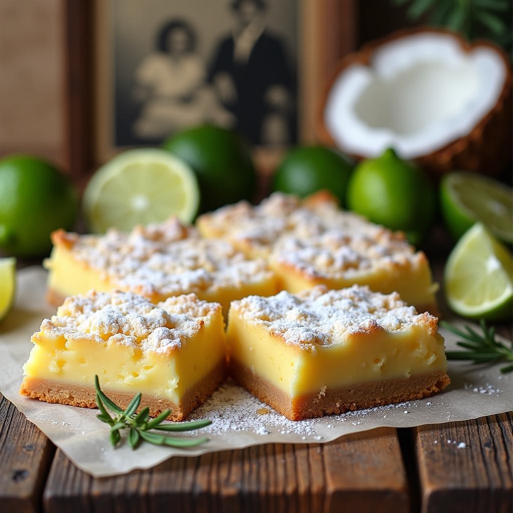 Chewy Coconut Lime Dream Bars