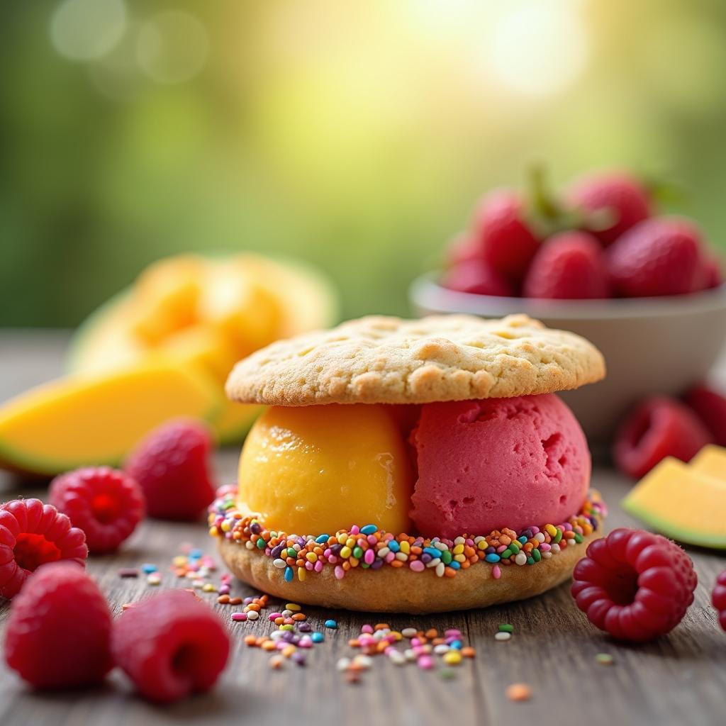 Chic Sorbet Sandwich: A Refreshing Twist on a Classic Treat