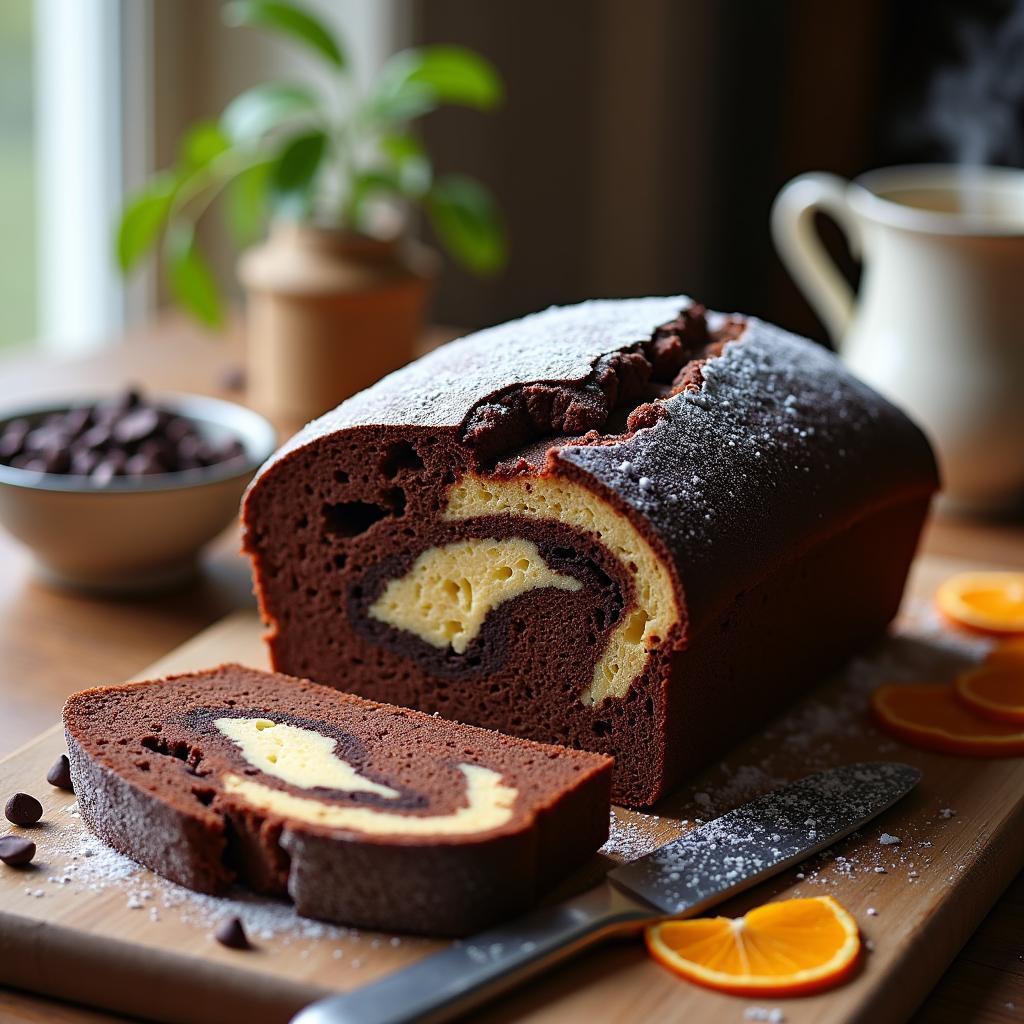 Chocolate-Infused Batter Bread with Spiced Orange Zest