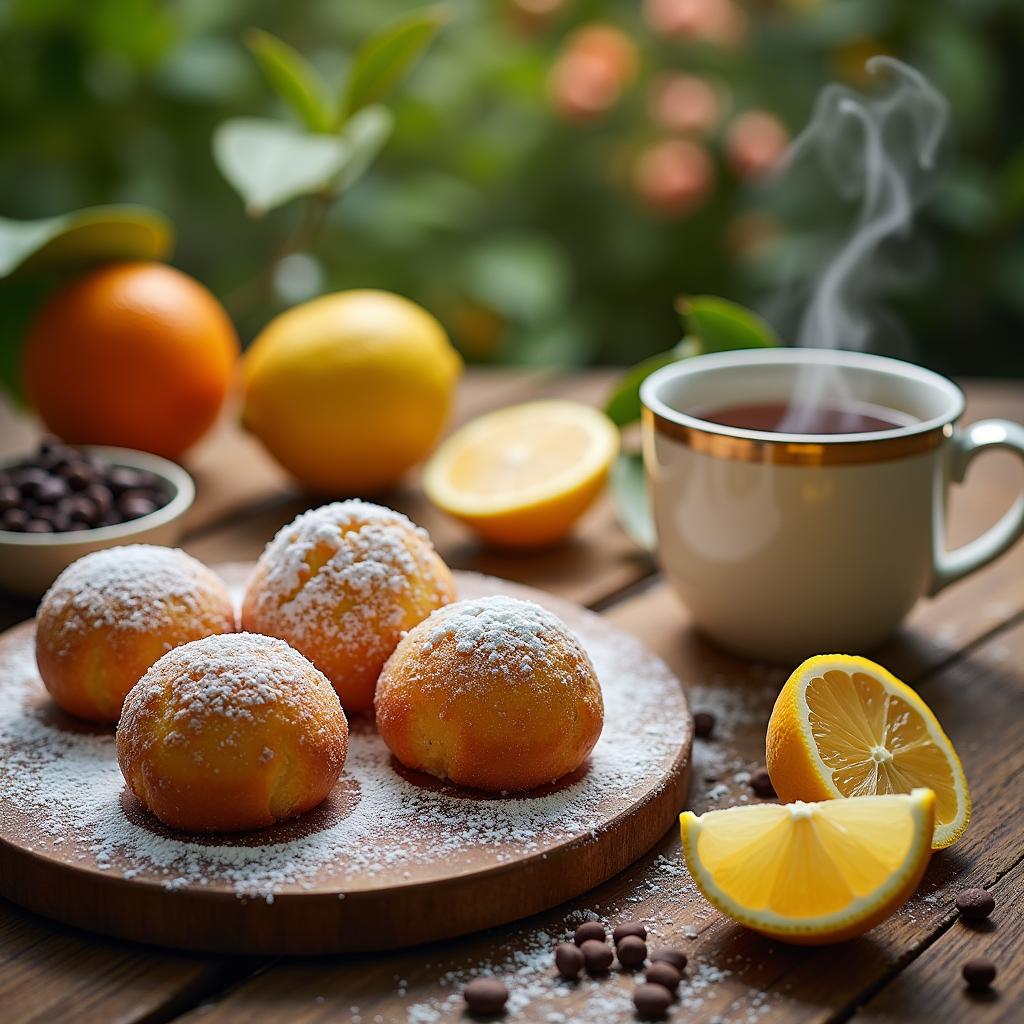 Chocolate-Infused Citrus Sponge Drops with Exotic Cardamom