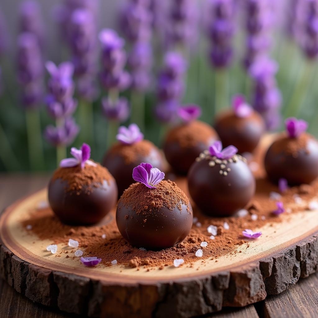 Chocolate Truffle Surprise with Lavender and Sea Salt