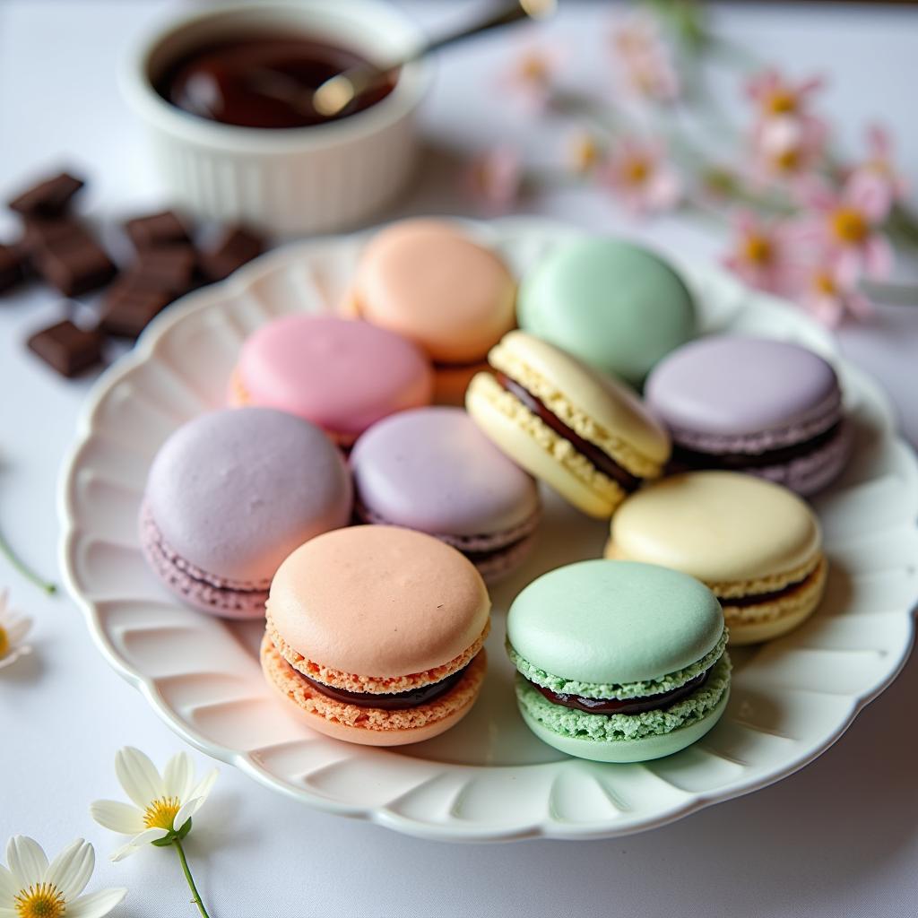 Classic French Macarons with a Simple Ganache Filling