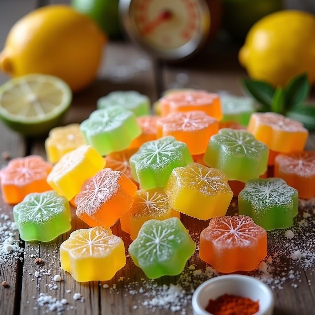 Crystal Clear Citrus Hard Candy with a Twist