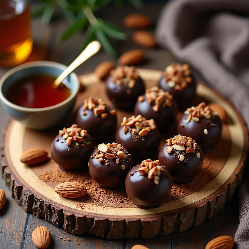 Decadent Chocolate Almond Truffle Clusters