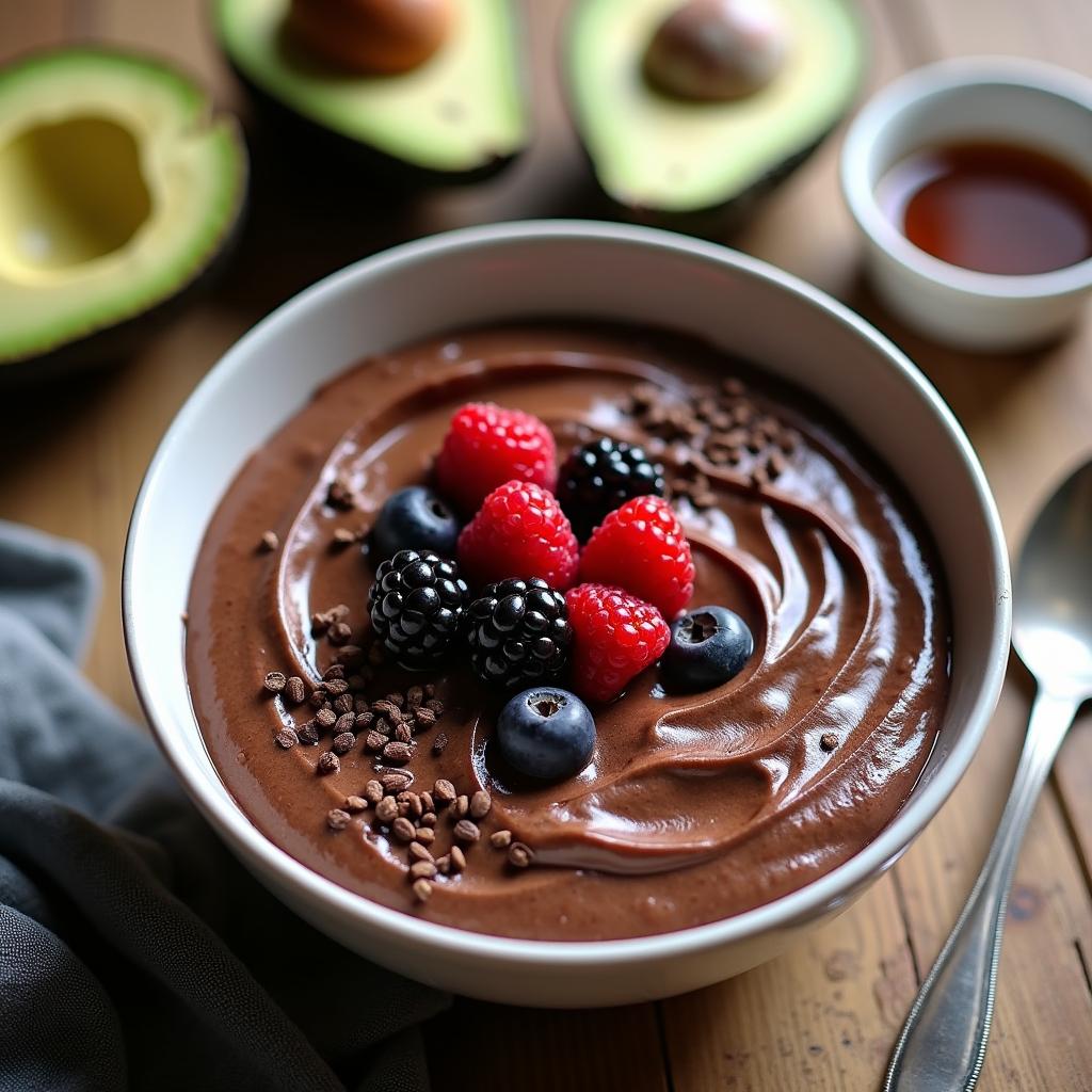 Decadent Chocolate Avocado Pudding