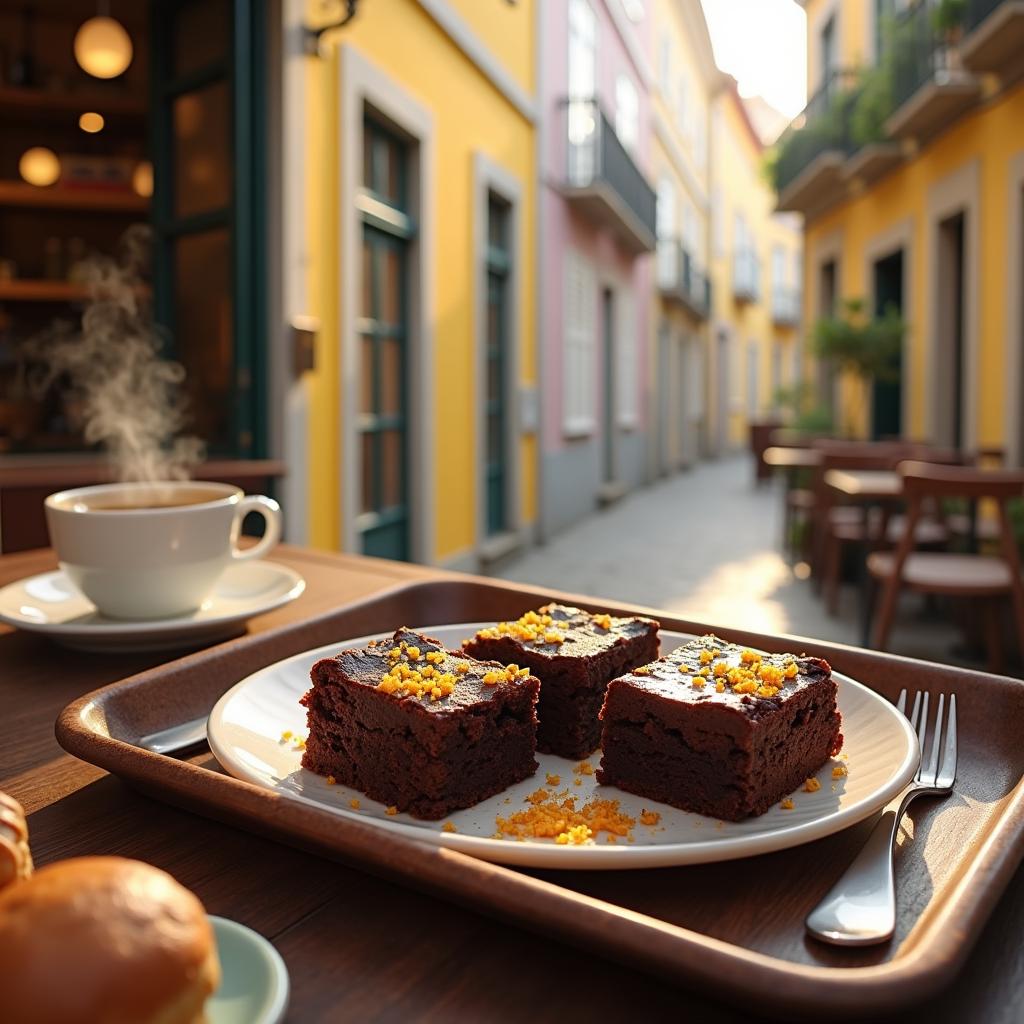 Decadent Cream Cheese Brownies with a Twist of Orange Zest